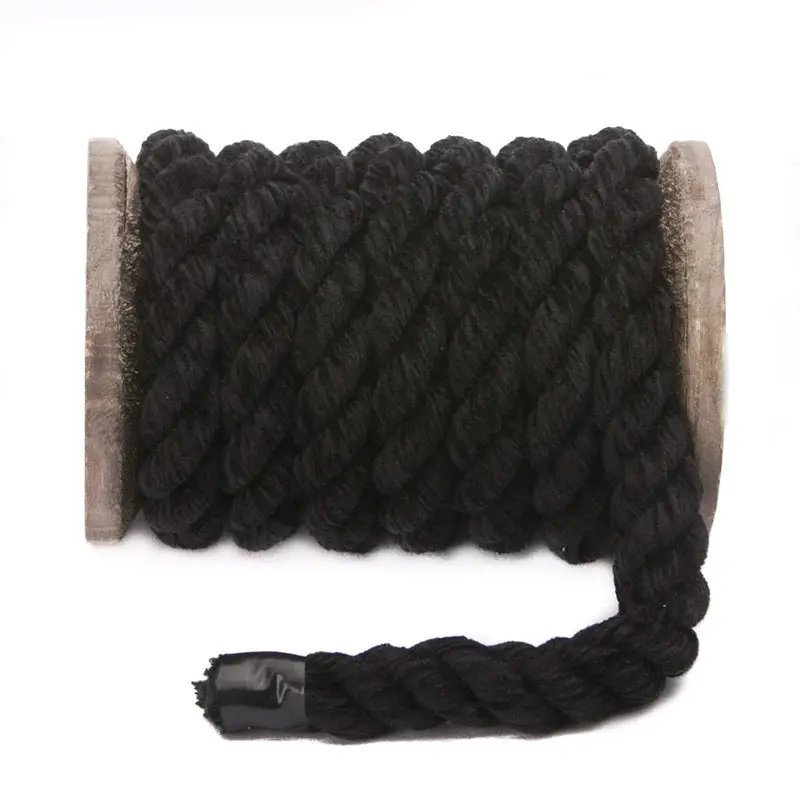Black Twisted Chenille Rope – Soft Textured Decorative Cord 1