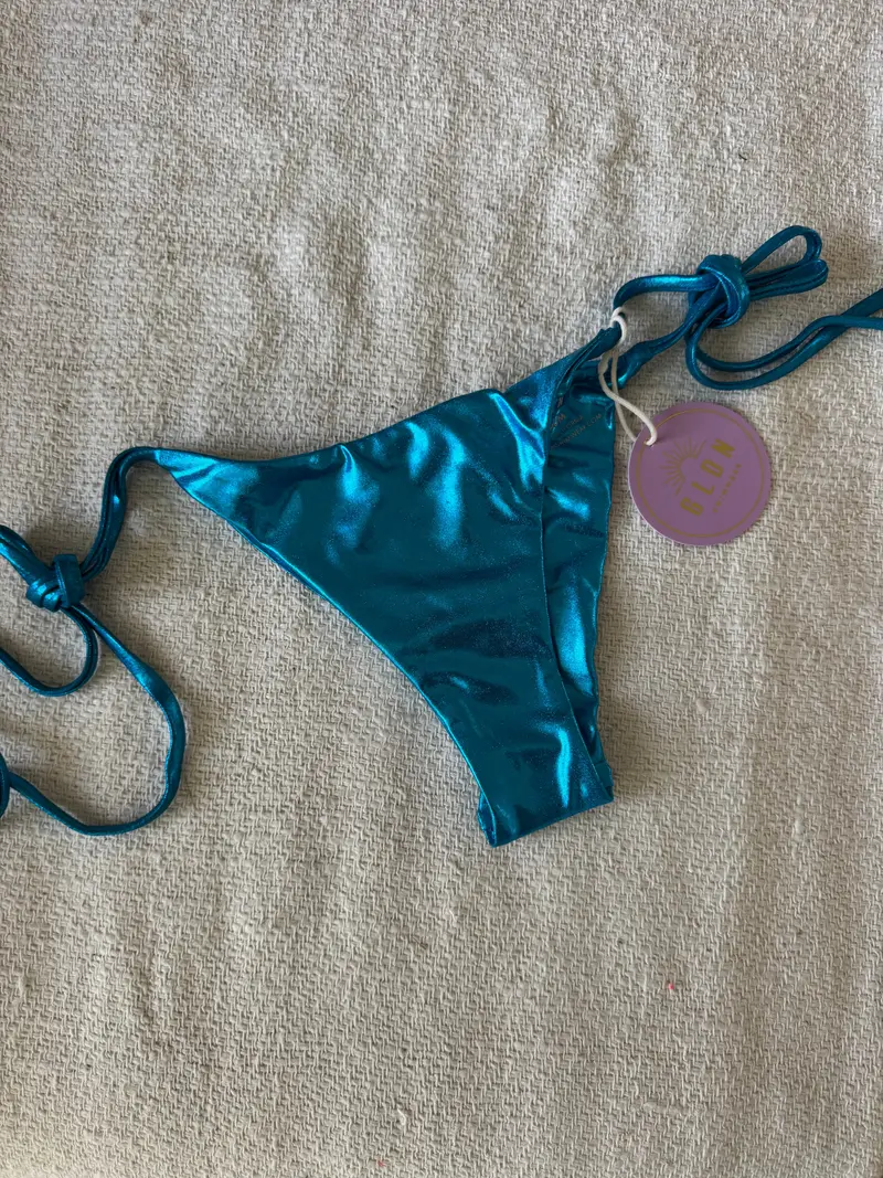 Blue Disco String-Tie Bikini Bottom 2