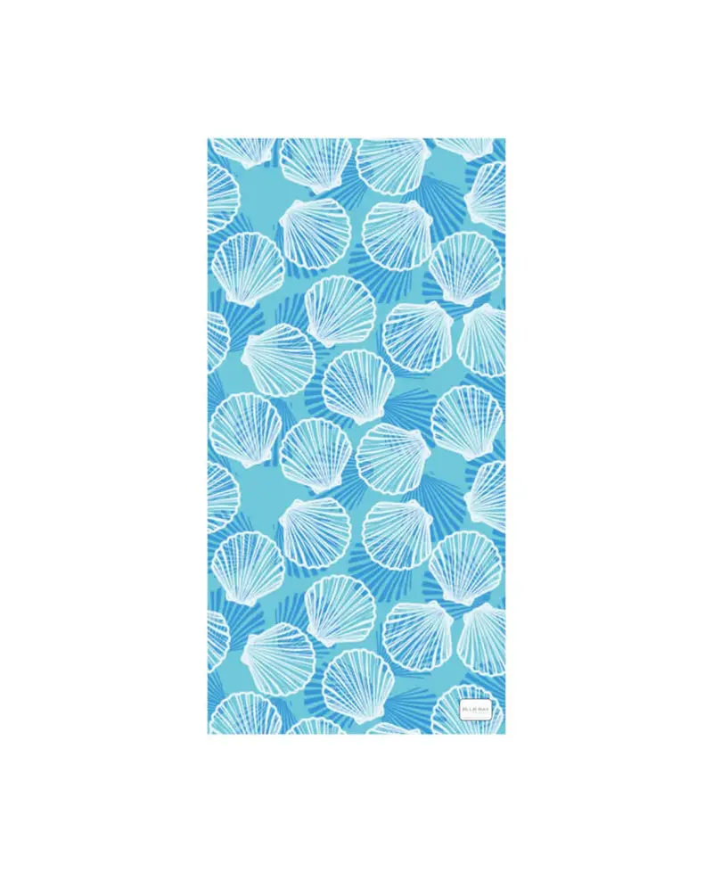Bluebay Sand-Free Beach Towel – Shell Pattern 1