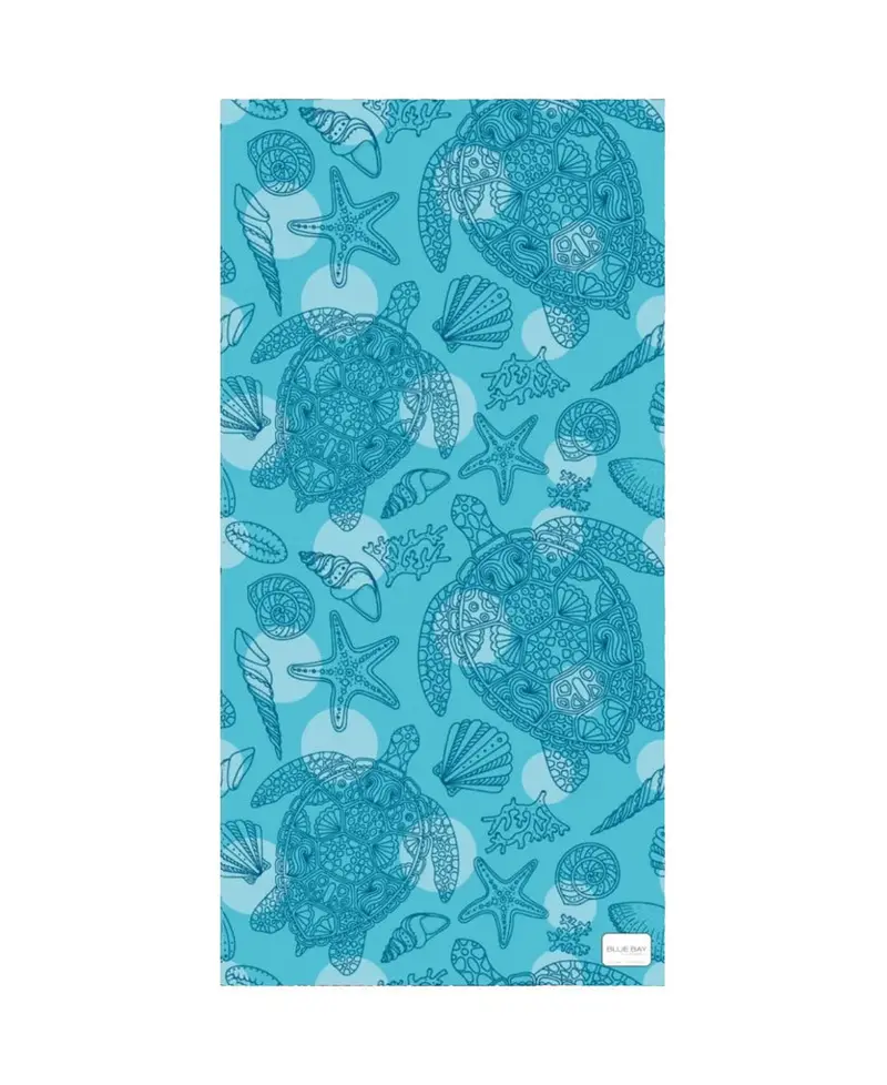 Bluebay Sand-Free Towel – Turtle Design 1