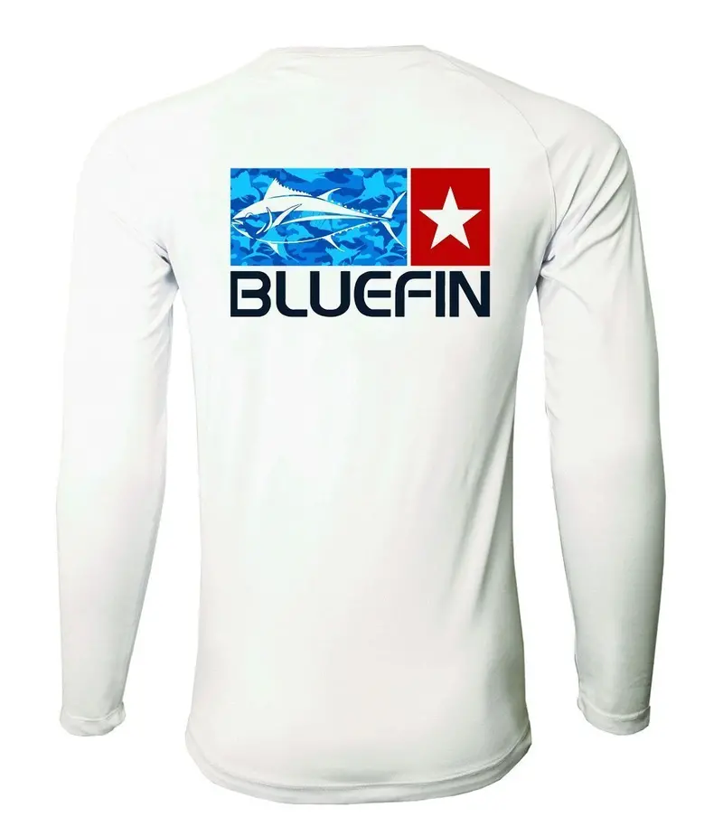 Bluefin Camo Logo Rash Guard Top For Water Sports 1