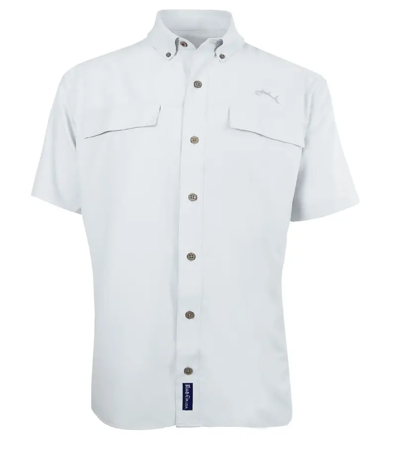 Bluefin Performance Solid Short-Sleeve Sport Shirt 1