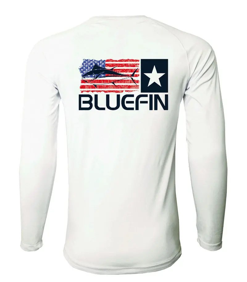 Bluefin Second Skin Solar T-Shirt – Uv-Protective Tuna Flag Design 1