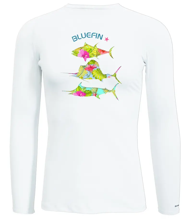 Bluefin Women’S Long-Sleeve Solar Tee – Gh Floral Pelagics 1