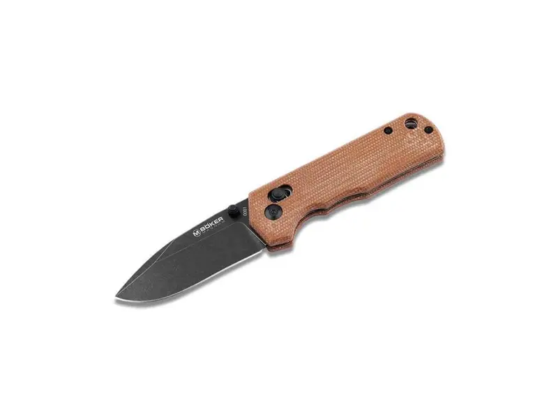 Boker Magnum Rockstub Pocket Knife – Brown Micarta Handle 1