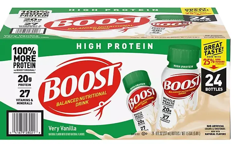 Boost Vanilla High-Protein Nutritional Drink – 24-Count Multipack 1