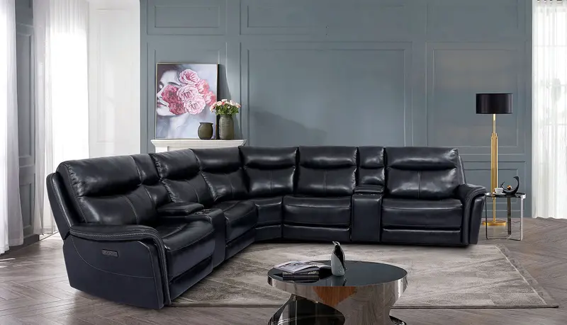 Braylee Power Sectional Sofa With Integrated Motion Mechanism By Furniture Of America 1