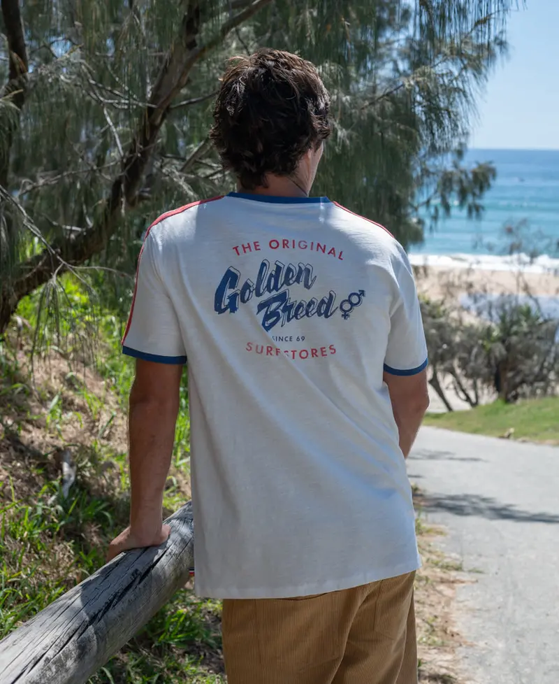 Break Minimalist Ringer Tee – Off-White 1