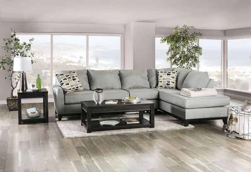 Bridie Beige Sectional Sofa By Furniture Of America 1