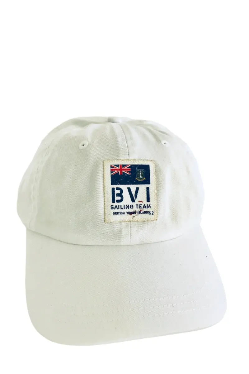 Bvi Sailing Team Adjustable Cap – Classic White 1