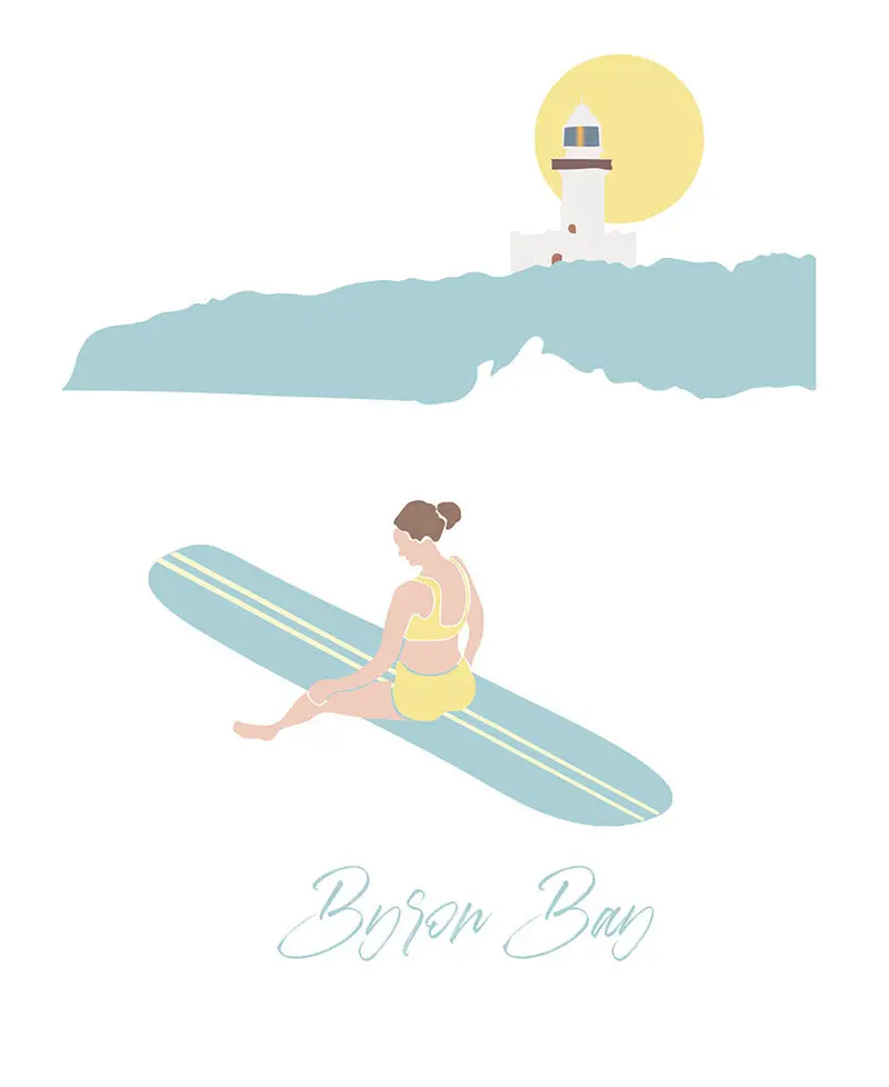 Byron Bay Lighthouse Postcard – General Edition Landscape 1