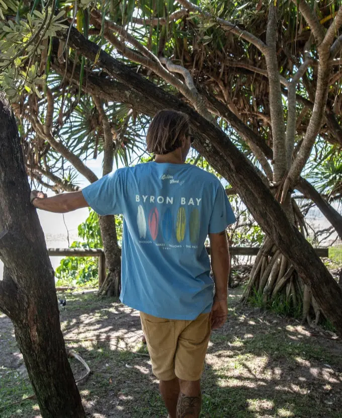 Byron Boards Graphic T-Shirt In Azure Blue 1