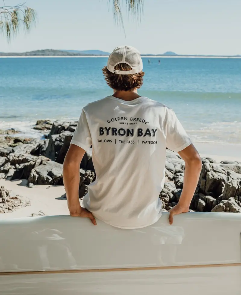 Byron Old School T-Shirt In Off-White 1