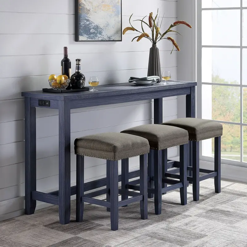 Caerleon 4-Piece Counter-Height Dining Set By Furniture Of America 1