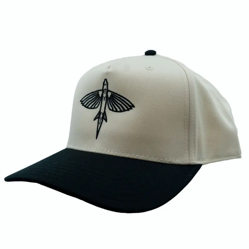 California Flyer Co. Otto Hat – Khaki/Black Brim With Logo 1