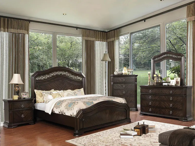 Calliope Queen Bedroom Set – 4-Piece Furniture Collection By Furniture Of America 1