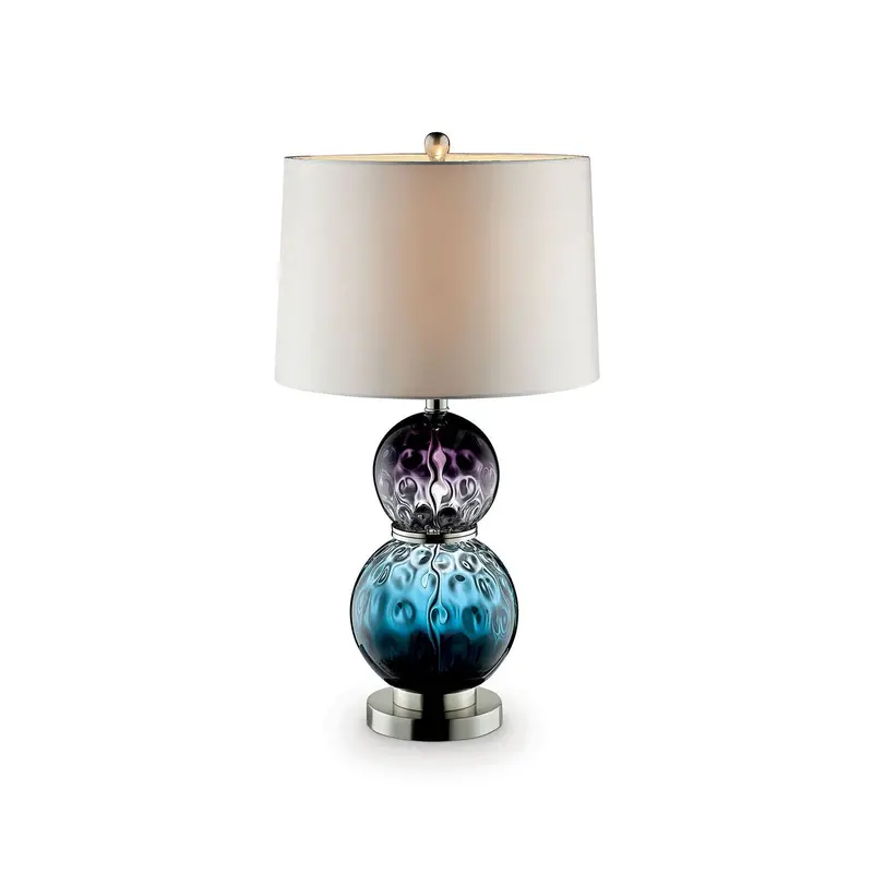 Camila Glass Table Lamp – 27.5-Inch Tall Decorative Lighting By Furniture Of America (Model L95722) 1