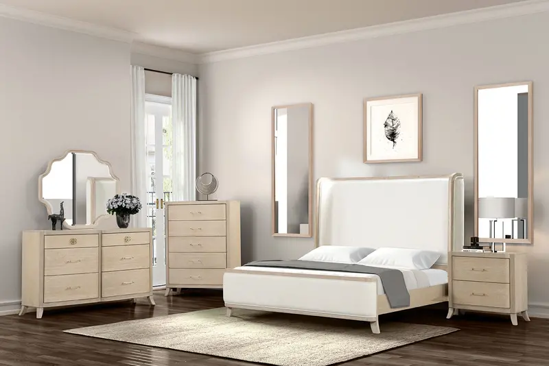 Candra Queen Bedroom Set With Chest Of Drawers – 5-Piece Collection By Furniture Of America 1