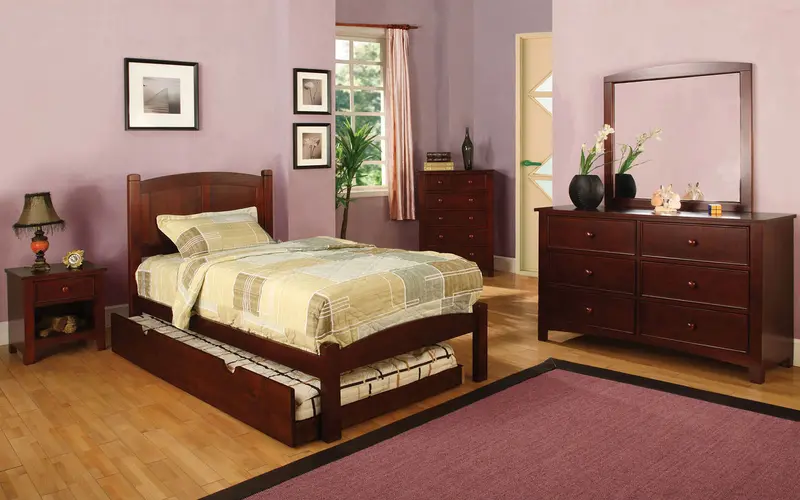 Cara 4-Piece Bedroom Set By Furniture Of America (Cm7903Ch-T-4Pc) 1
