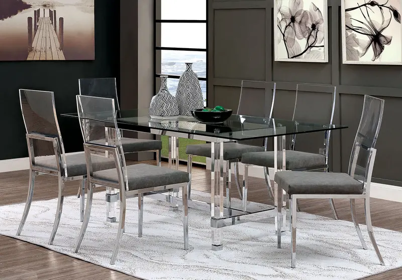 Casper 7-Piece Dining Table And Chair Set – Furniture Of America 1