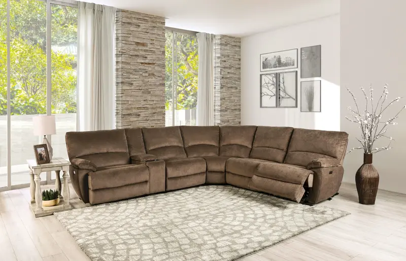 Cerelia Power Sectional Sofa With Advanced Motion Technology By Furniture Of America 1