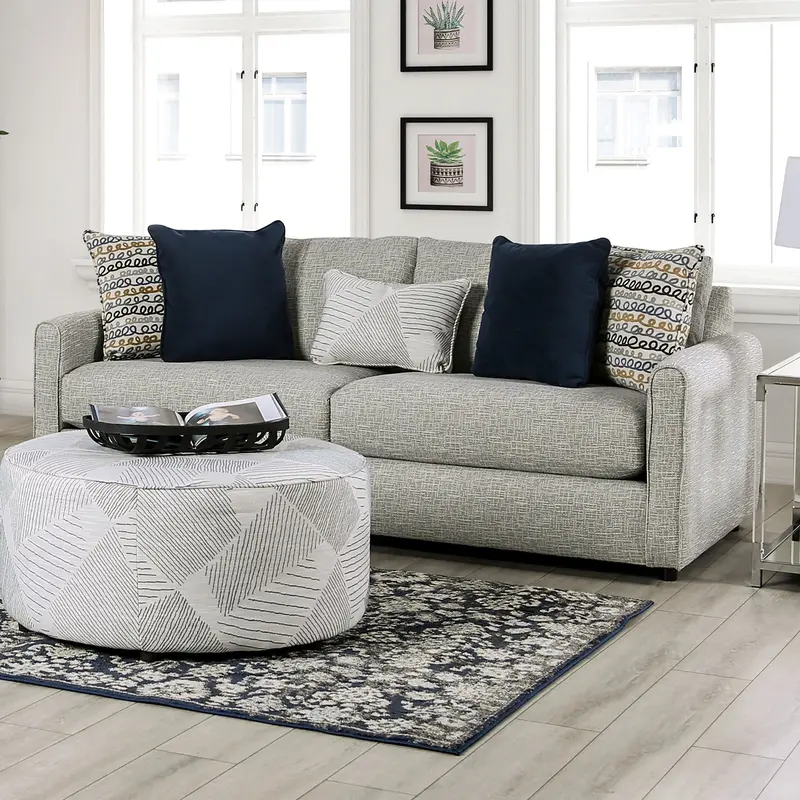 Chancery Brown Sofa-Style Sectional By Furniture Of America 1