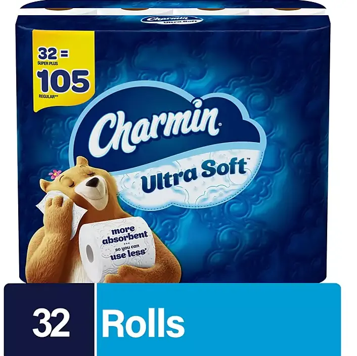 Charmin Ultra Soft Super Plus Toilet Paper – 32 Rolls (201 Sheets Per Roll) 1