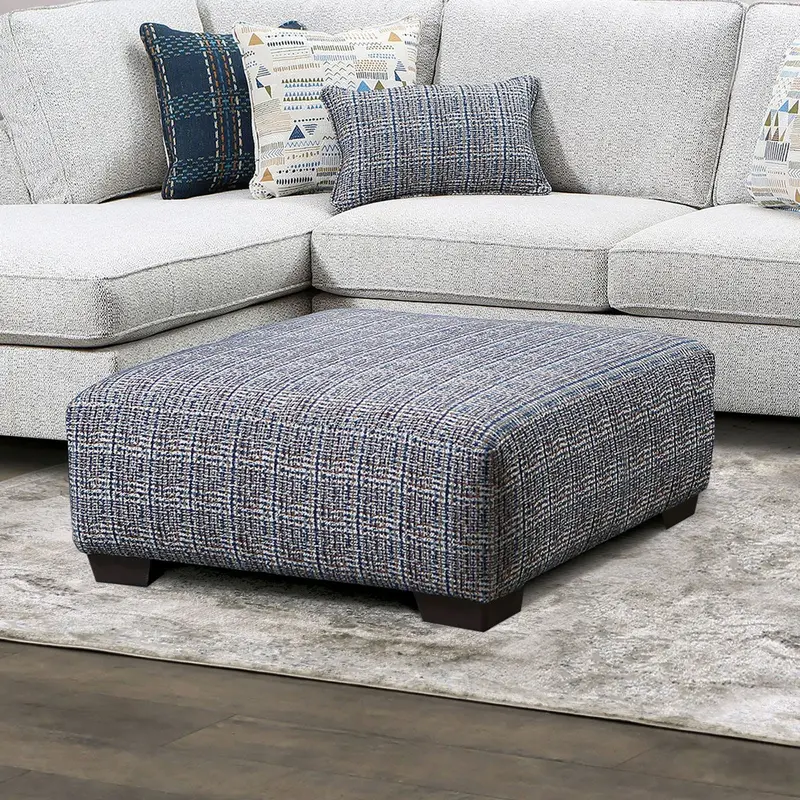 Chepstow Button-Tufted Ottoman By Furniture Of America – Sm5402-Ot 1