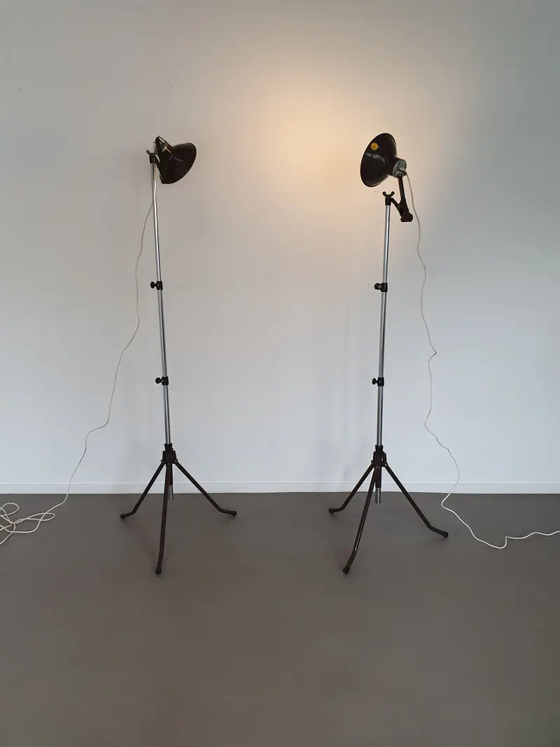 Cifo Photo Task Lamps — Pair, Retro Industrial Design 1
