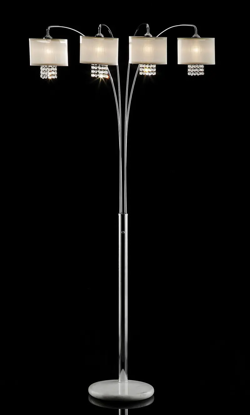 Claris Arch Lamp – Adjustable Curved Floor Light By Furniture Of America (Model L99742) 1