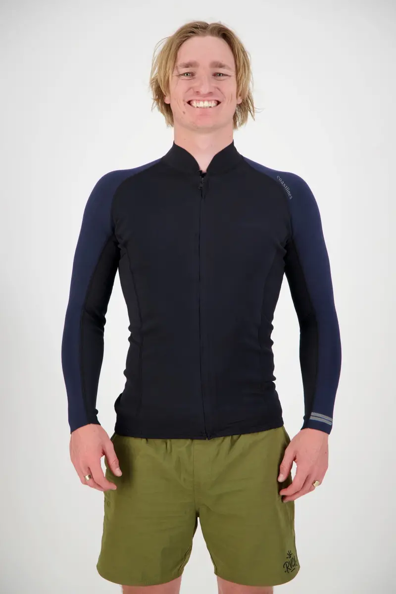 Classic Men’S 2/2Mm Navy Wetsuit Jacket 1
