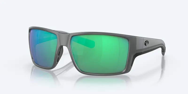 Costa Reefton Pro Sunglasses – Gray Frame With Green Mirror 580G Lens 1