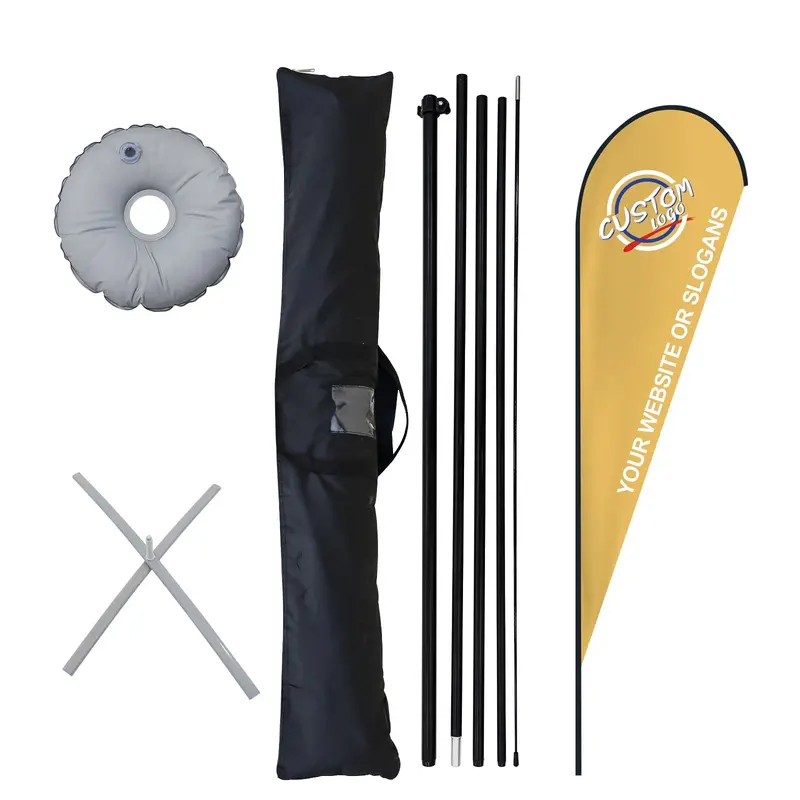 Custom 12.5Ft Teardrop Banner – Cross Base Package 1