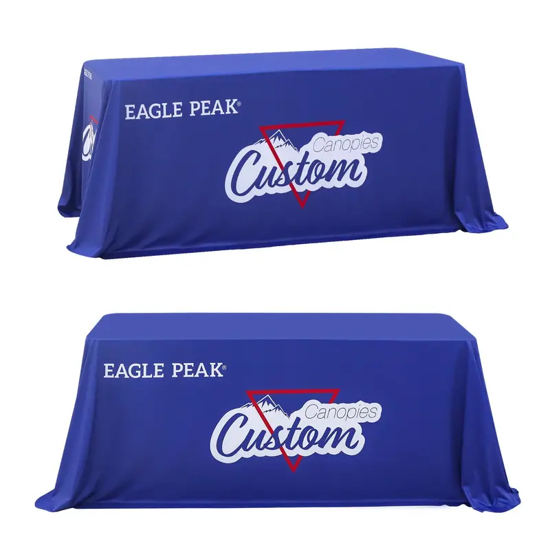 Custom Business Logo Tablecloth – 4Ft, 6Ft, Or 8Ft Lengths 1