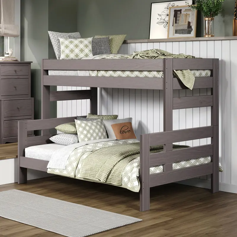 Damaris Full-Over-Full Bunk Bed By Furniture Of America – Gray Am-Bk306Gy-Bed 1