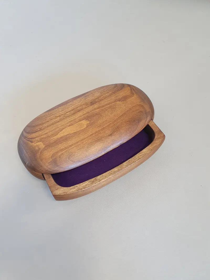 Dean Santner Koa Wood Jewelry Box – Handcrafted Mid-Century Storage, 1980S 1