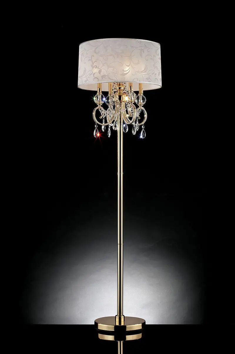Deborah Gold Floor Lamp – 63-Inch Tall Arc Or Upright Standing Light (Model L9155F) 1