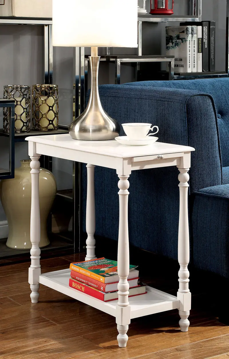 Deering Compact Side Table By Furniture Of America (Cm-Ac222) 1