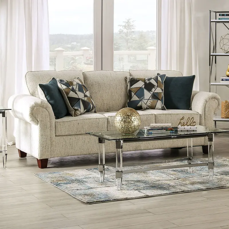 Delgada Slim-Profile Sofa By Furniture Of America – Sm7749-Sf 1