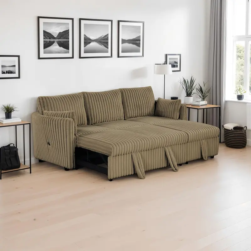 Denholme Modular Sectional With Pull-Out Sleeper – Sl64002Br-Sf-Pk 1