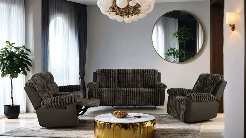 Dionysus Power Reclining Sofa With Usb & Led Lighting – Fm64003Br-Sf-M 1