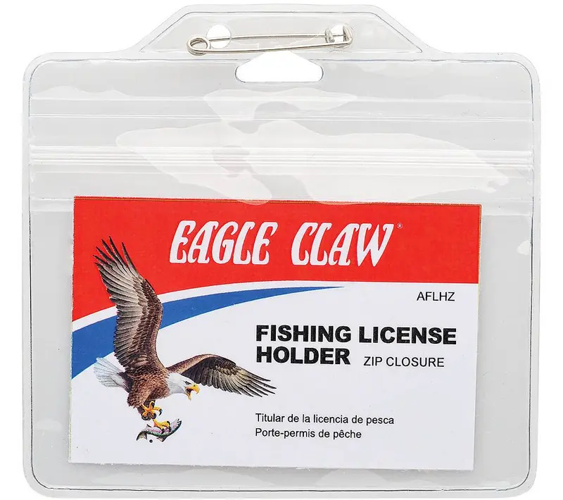 Eagle Claw Fishing License Holder – Zip-Closure Wallet 1