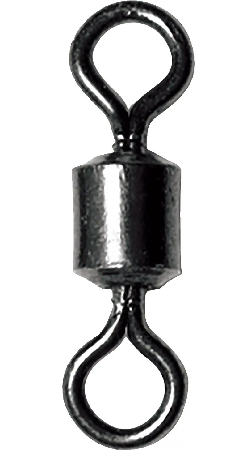 Eagle Claw Lazer Saltwater Power Black Swivel – Size 6, 80 Lb Test, 12-Pack 1
