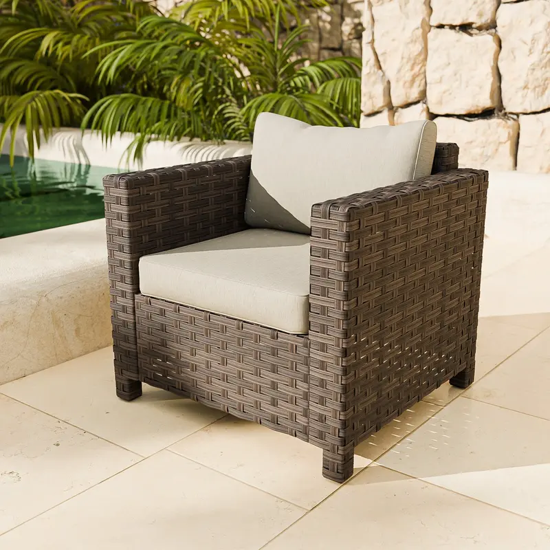 Eagle Peak Harbor Haven Stackable Wicker Patio Chair – 1, 2, Or 4 Units 1