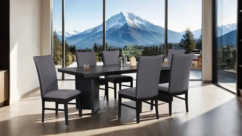 Easingwold Black Finish Dining Table – Industrial-Chic Style By Furniture Of America 1