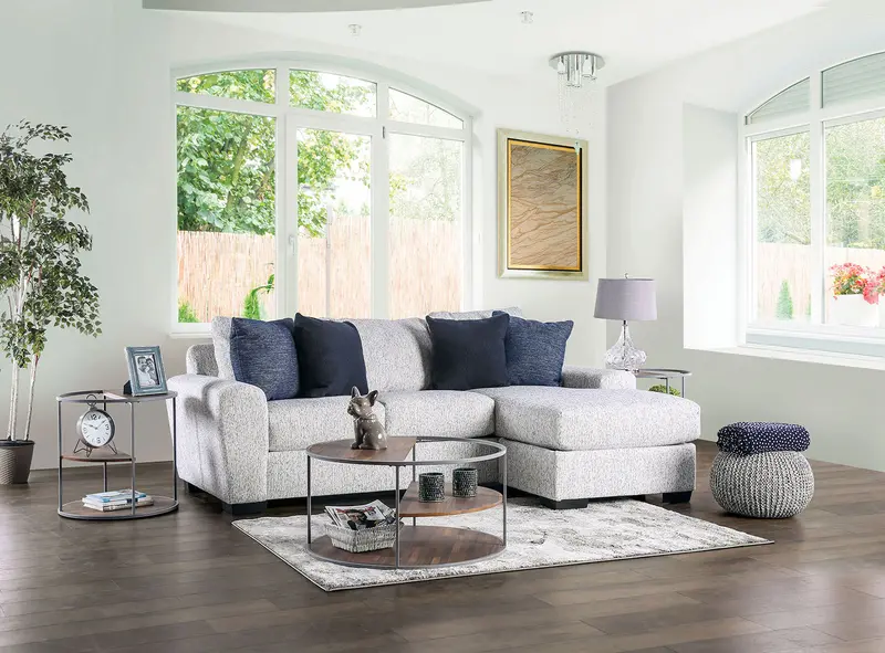 Eastcote Compact Sectional Sofa For Small Spaces – Furniture Of America 1