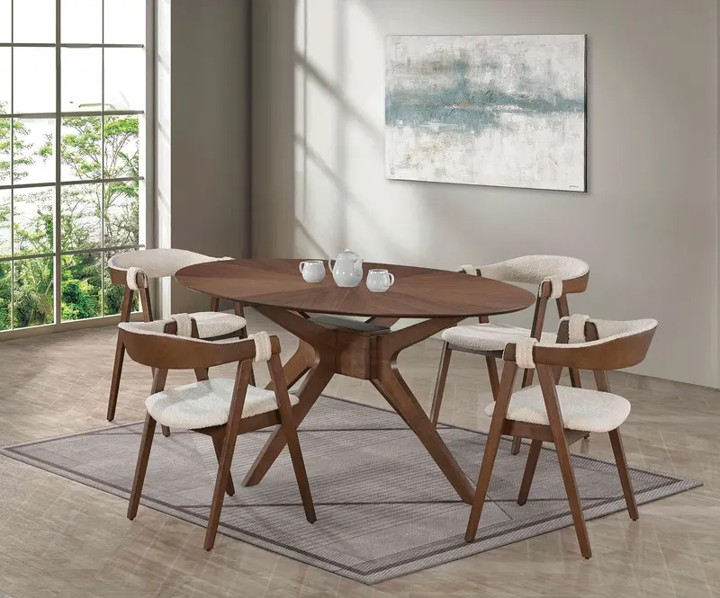 Ebikon Oval Dining Table – Farmhouse Elegance By Furniture Of America 1