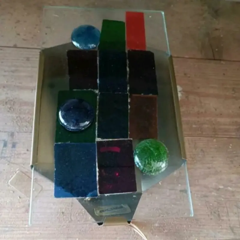 Edialux Colored Wall Sconce – Mid-Century Belgian Artistic Lighting, 1950 1