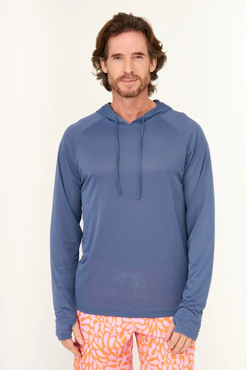 Eli Vintage Indigo Upf50 Hoodie 1