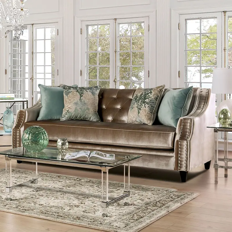 Elicia Plush Upholstered Sofa – Sm2685-Sf 1